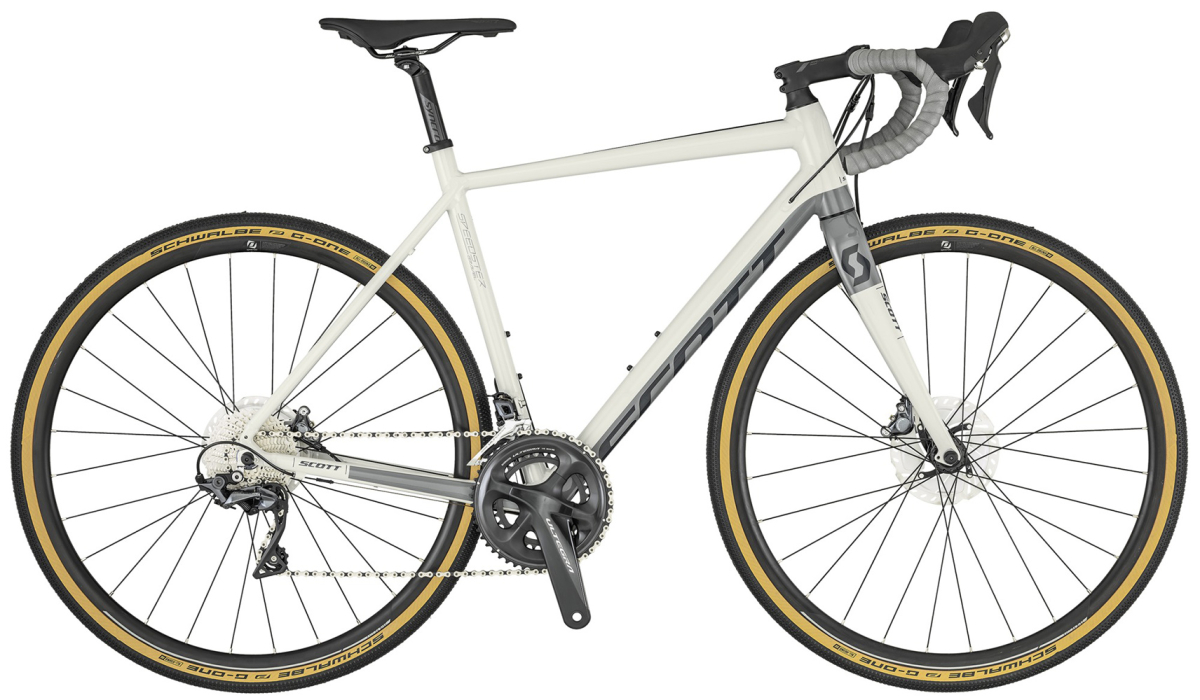 Гравийные велосипеды, ригиды Scott Speedster Gravel 10 2019 белый-серый Артикул 7613368414759, 7613368414766