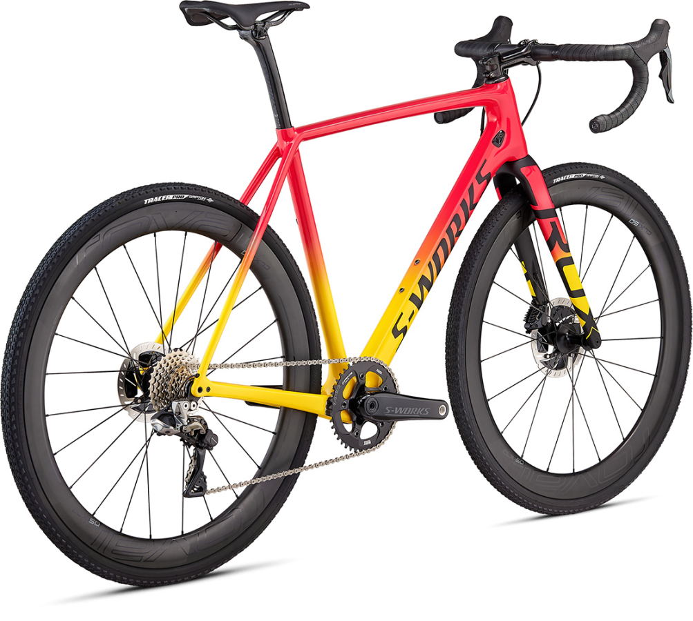 Циклокроссовые, внедорожные велосипеды Specialized S-Works Crux DI2 2020 красный-желтый Артикул 91420-0052, 91420-0054, 91420-0056, 91420-0058