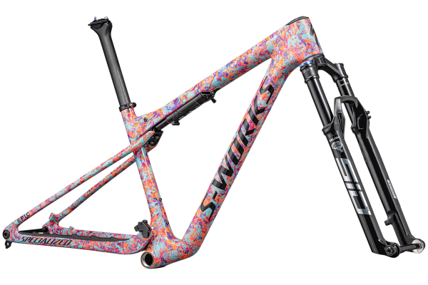 Specialized S-Works Epic World Cup 2024 Gloss Lagoon Blue / Purple Orchid / Blaze Impasto
