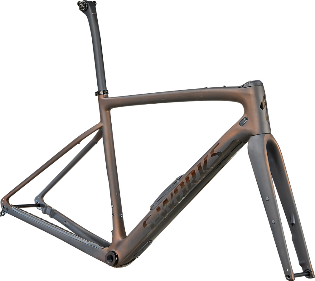 Рамы шоссе, гревел рама Specialized S-Works Diverge 2022 Satin Carbon/Color Run Pearl/Chrome/Clean Артикул 75422-0254, 75422-0256, 75422-0261, 75422-0258, 75422-0252