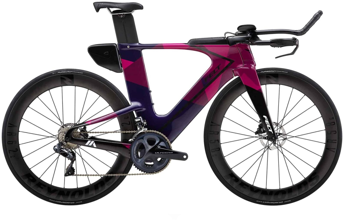 Триатлон, шоссейные велосипеды Felt IA Advanced Ultegra Di2 2021 Purple Geo Артикул 