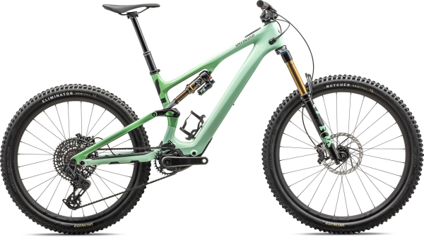 Specialized Levo SL Pro Carbon 2023 Gloss Oasis / Oasis Tint Over Silver / Satin Black / Silverdust (зеленый S1)