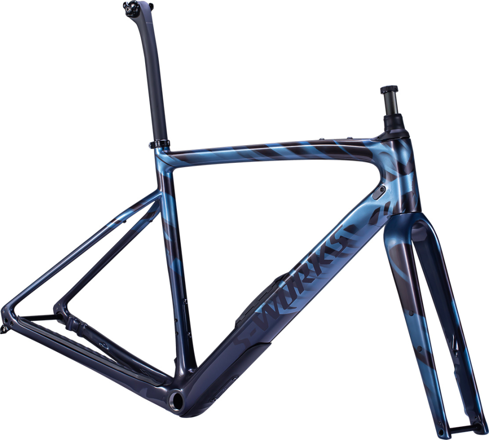 Рамы шоссе, гревел рама Specialized S-Works Diverge Gloss Light Silver/Dream Silver/Dusty Blue/Wild Артикул 75422-0152, 75422-0161, 75422-0149, 75422-0154, 75422-0158, 75422-0156