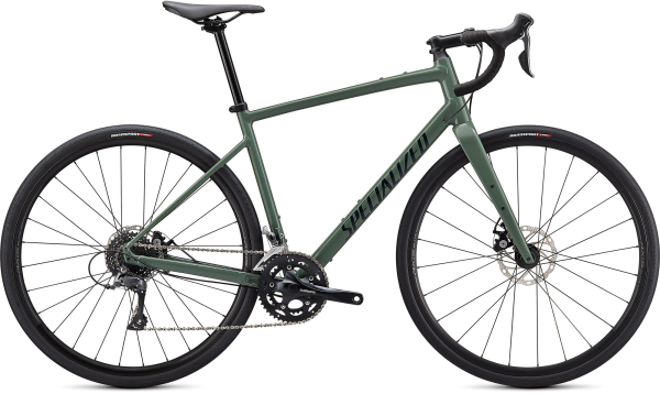 Гравийные велосипеды Specialized Diverge Base E5 2021 Gloss Sage Green/Forest Green/Chrome/Clean Артикул 96220-7344, 96220-7349, 96220-7352, 96220-7354, 96220-7356, 96220-7358, 96220-7361