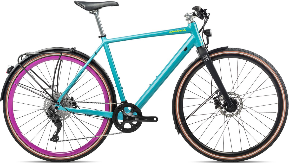 Городские велосипеды Orbea CARPE 10 2021 Deore голубой/черный Артикул 