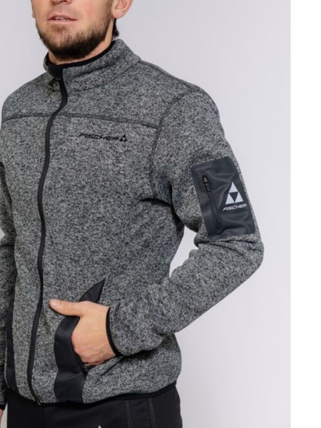 Куртки Толстовка Fischer Fleece Logo серый Артикул 2000999758737, 2000999758744