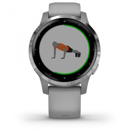 Спортивные часы Смарт-часы Garmin Vivoactive 4, черный серый Артикул 