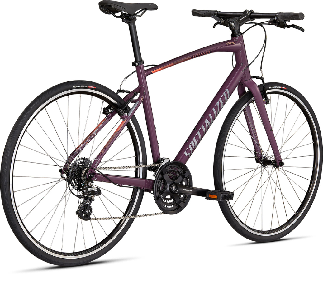 Городские велосипеды Specialized Sirrus 1.0 2021 Gloss Cast Lilac / Vivid Coral / Satin Black Артикул 90921-9100