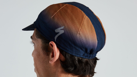 Кепка Specialized Lightweight Cycling Cap - Printed Logo (бежевый-синий )