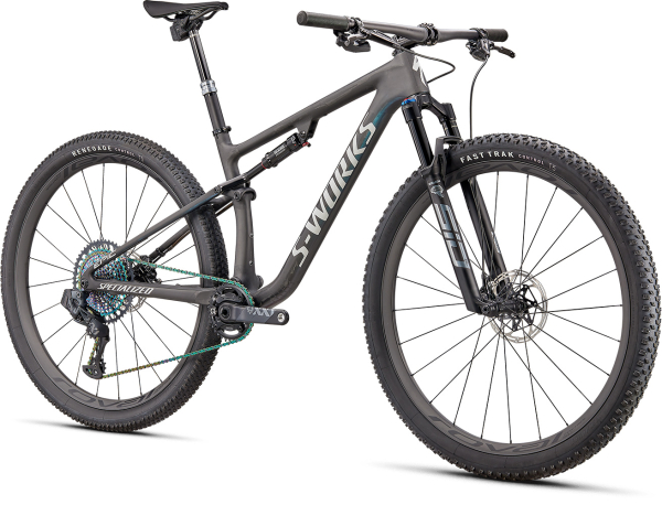 S-WORKS горные велосипеды Specialized S-Works Epic 2022 Carbon / Blue Murano Pearl / Gloss Chrome Foil Logos Артикул 90322-0002, 90322-0003, 90322-0004, 90322-0005