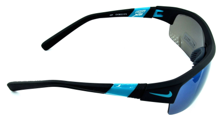 Очки Очки Nike Show X2 R Grey W/Sky Blue Flash/Clear Lens Matte Black/Turbo Green Артикул 