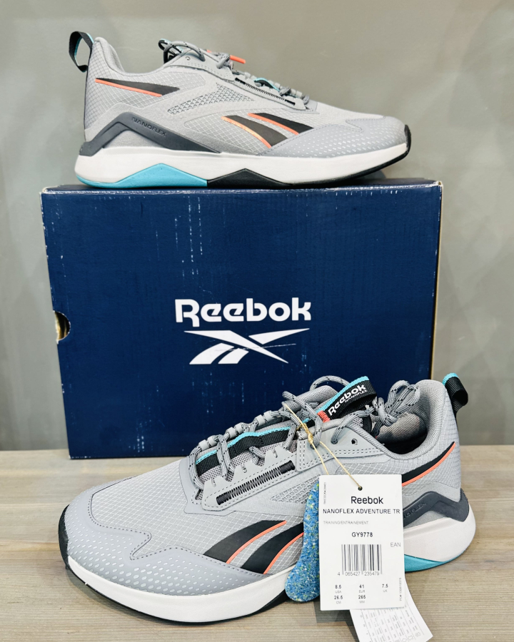 Кроссовки Кроссовки Reebok Nanoflex Adventure TR pure grey 5/core black/classic teal Артикул GY977810.5, GY977812.5, GY977811, GY977811.5, GY977810, GY97788.5, GY97789