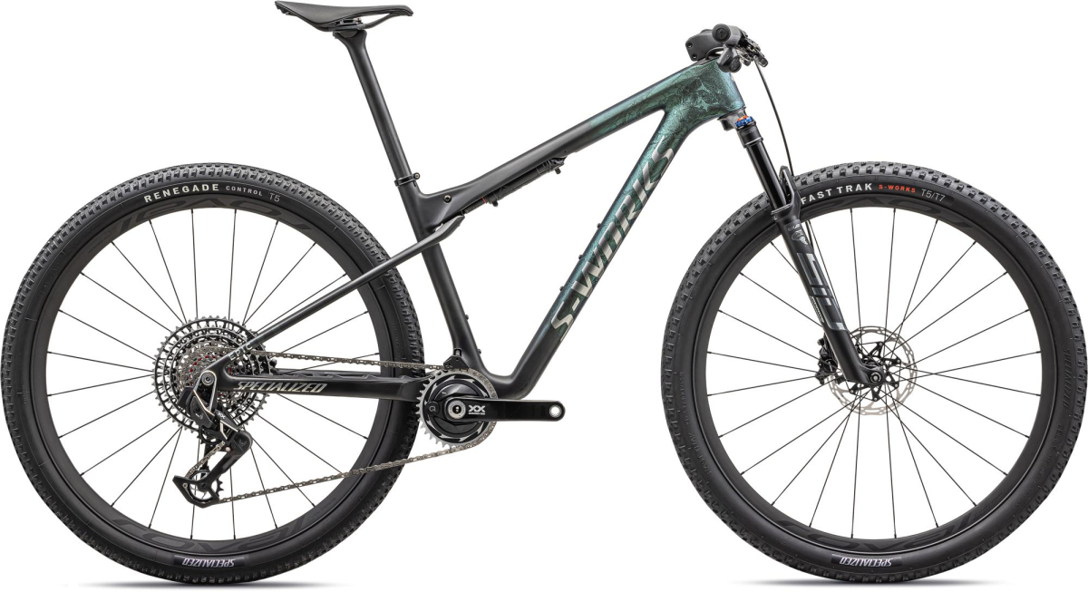 Specialized S-Works Epic World Cup 2024 Satin Chameleon Lapis Tint Granite / Brushed Chrome (красный XL)